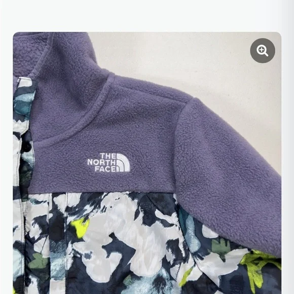 The North Face Kids Purple and Floral Fleece Jacket